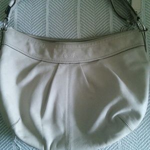 Coach big white purse